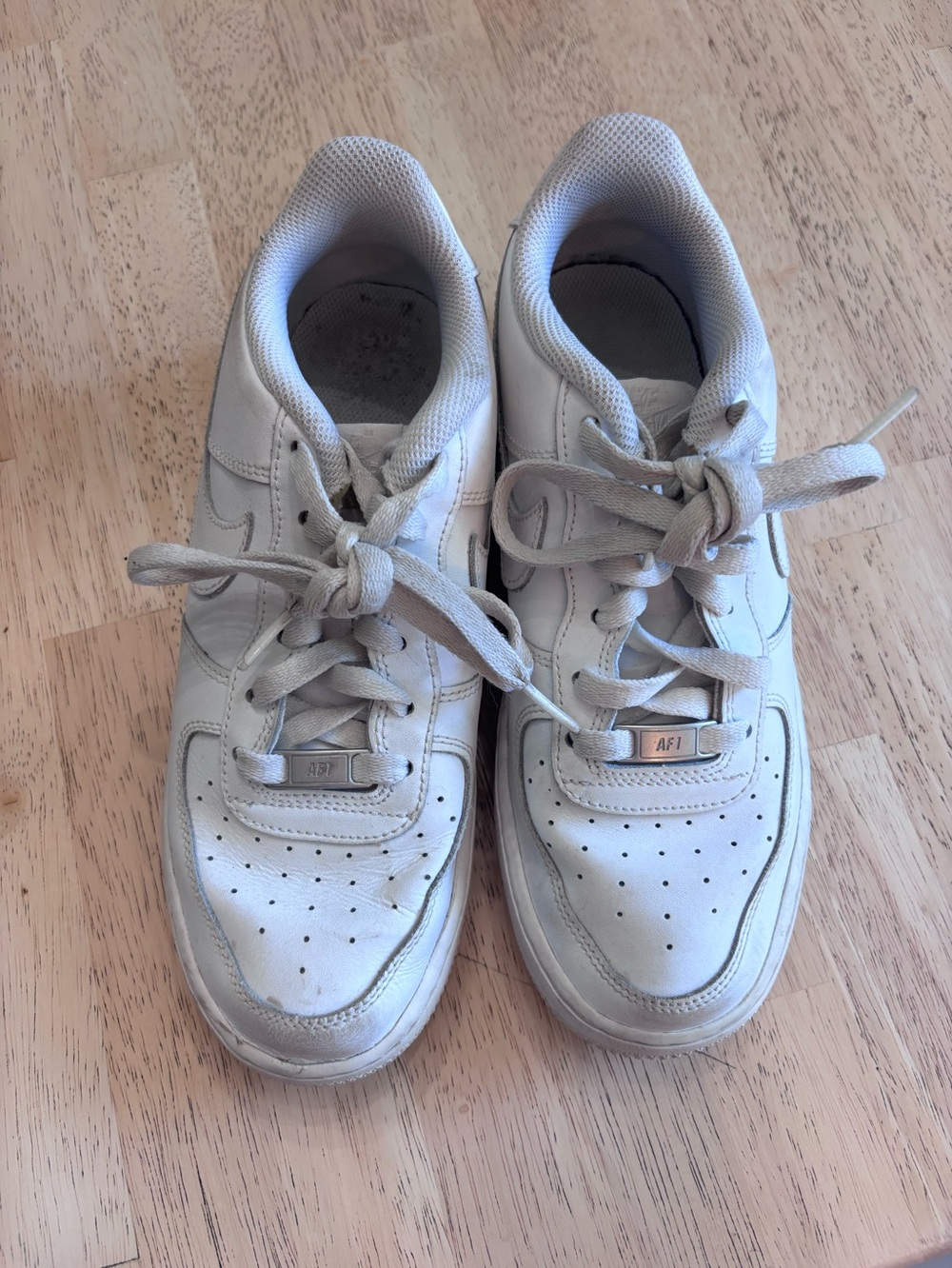 Nike White Women's Lace-Up Sneakers